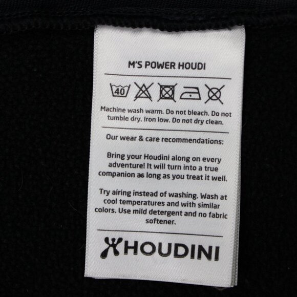 Houdini Hoodie Mens 2XL XXL Black M'S Power Houdi Full Zip Hooded Sweatshirt - Picture 9 of 16